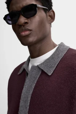 New POLO PUNTO CON VISCOSA Hombre Jerséis / Chaquetas|Polos