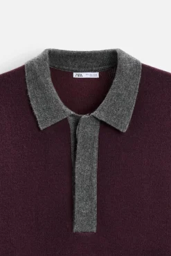 New POLO PUNTO CON VISCOSA Hombre Jerséis / Chaquetas|Polos