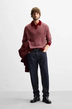 Fashion POLO PUNTO CONTRASTE Hombre Jerséis / Chaquetas|Polos