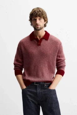 Fashion POLO PUNTO CONTRASTE Hombre Jerséis / Chaquetas|Polos