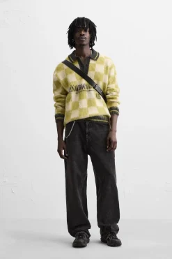 New POLO PUNTO CUADROS TEXTURA Hombre Jerséis / Chaquetas|Polos