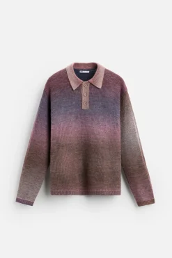 Hot POLO PUNTO DEGRADADO Hombre Jerséis / Chaquetas|Polos