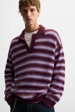 Clearance POLO PUNTO EFECTO PELO Hombre Jerséis / Chaquetas|Polos