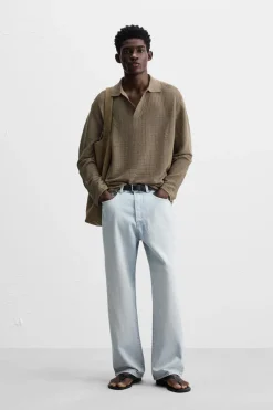 Clearance POLO PUNTO ESTRUCTURA Hombre Jerséis / Chaquetas|Polos