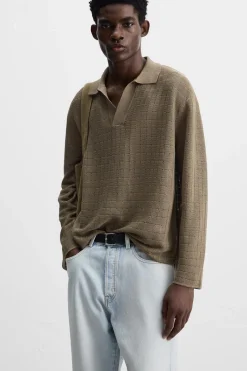 Clearance POLO PUNTO ESTRUCTURA Hombre Jerséis / Chaquetas|Polos