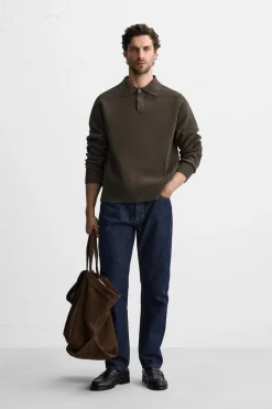 Best POLO PUNTO ESTRUCTURA TEXTURA Hombre Jerséis / Chaquetas|Polos