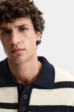 Fashion POLO PUNTO JACQUARD RAYAS Hombre Jerséis / Chaquetas|Polos