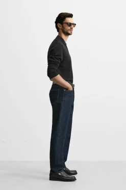 Outlet POLO PUNTO LANA MERINO Hombre Jerséis / Chaquetas|Polos