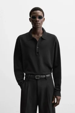 Outlet POLO PUNTO LENTEJUELAS Hombre Jerséis / Chaquetas|Polos