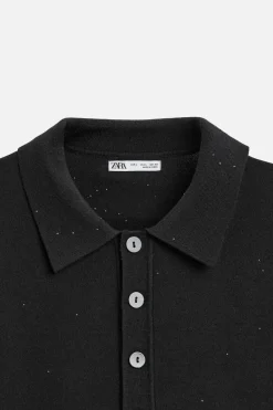 Outlet POLO PUNTO LENTEJUELAS Hombre Jerséis / Chaquetas|Polos