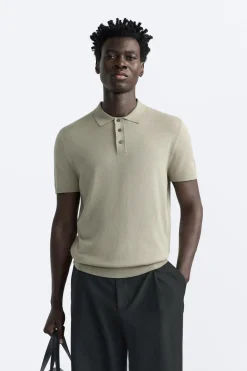 Best POLO PUNTO MEZCLA VISCOSA Hombre Jerséis / Chaquetas|Polos