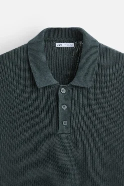 Fashion POLO PUNTO PERLADO Hombre Jerséis / Chaquetas|Polos