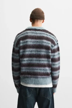 Fashion POLO PUNTO RAYAS CEPILLADO Hombre Jerséis / Chaquetas|Polos