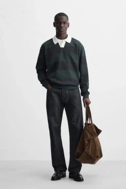 Sale POLO RAYAS COMBINADO Hombre Polos