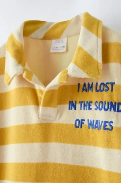 Niños ZARA 6 - 14 Años·Camisetas<POLO RAYAS TOALLA BORDADO