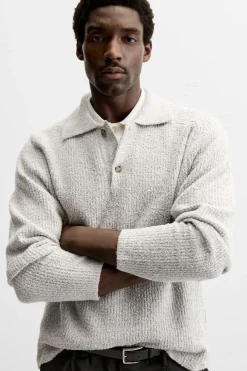 Clearance POLO TEXTURA BOUCLÉ Hombre Jerséis / Chaquetas|Polos