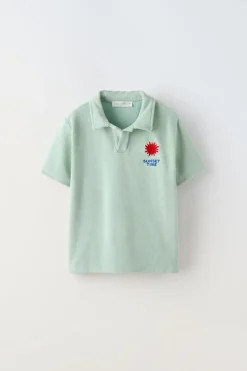 Niños ZARA 6 - 14 Años·Camisetas<POLO TOALLA BORDADO SOL