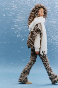 Niños ZARA 6 - 14 Años·Punto|6 - 14 Años·Total Look<PONCHO PUNTO JASPEADO