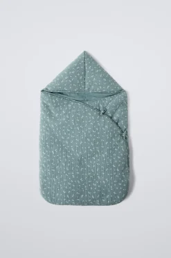 Niños ZARA 0 - 6 Meses·Sacos / Buzos|6 - 18 Meses·Abrigos / Buzos<SACO PORTABEBÉS TEXTURA HOJITAS