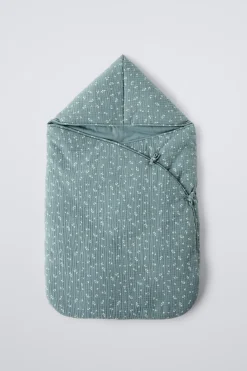 Niños ZARA 0 - 6 Meses·Sacos / Buzos|6 - 18 Meses·Abrigos / Buzos<SACO PORTABEBÉS TEXTURA HOJITAS