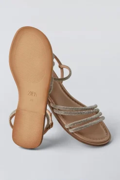 Niños ZARA 6 - 14 Años·Zapatos<SANDALIA BRILLOS