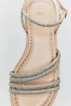 Niños ZARA 6 - 14 Años·Zapatos<SANDALIA BRILLOS