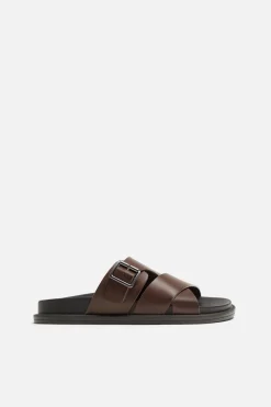 Best Sandalia Cruzada Hebilla Hombre Zapatos