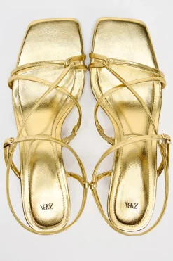 Hot SANDALIA METALIZADA KITTEN Mujer Zapatos