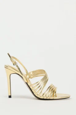 Outlet SANDALIA METALIZADA TIRAS Mujer Zapatos