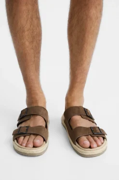 Clearance SANDALIA PIEL DOBLE TIRA Hombre Zapatos