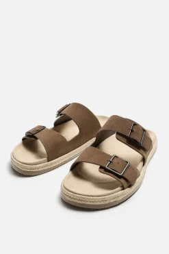 Clearance SANDALIA PIEL DOBLE TIRA Hombre Zapatos