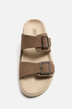 Clearance SANDALIA PIEL DOBLE TIRA Hombre Zapatos