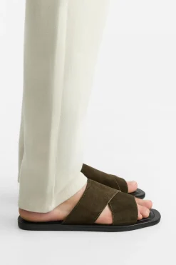 New SANDALIA PIEL TIRAS Hombre Zapatos