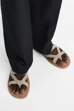 Outlet SANDALIA PIEL TIRAS Hombre Zapatos