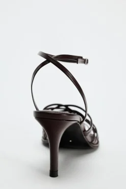 Clearance SANDALIA PIEL TIRAS CRUZADAS Mujer Zapatos