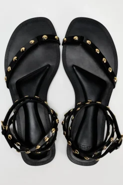 Fashion SANDALIA PLANA ADORNOS Mujer Zapatos