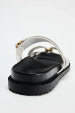 New SANDALIA PLANA CONTRASTES Mujer Zapatos