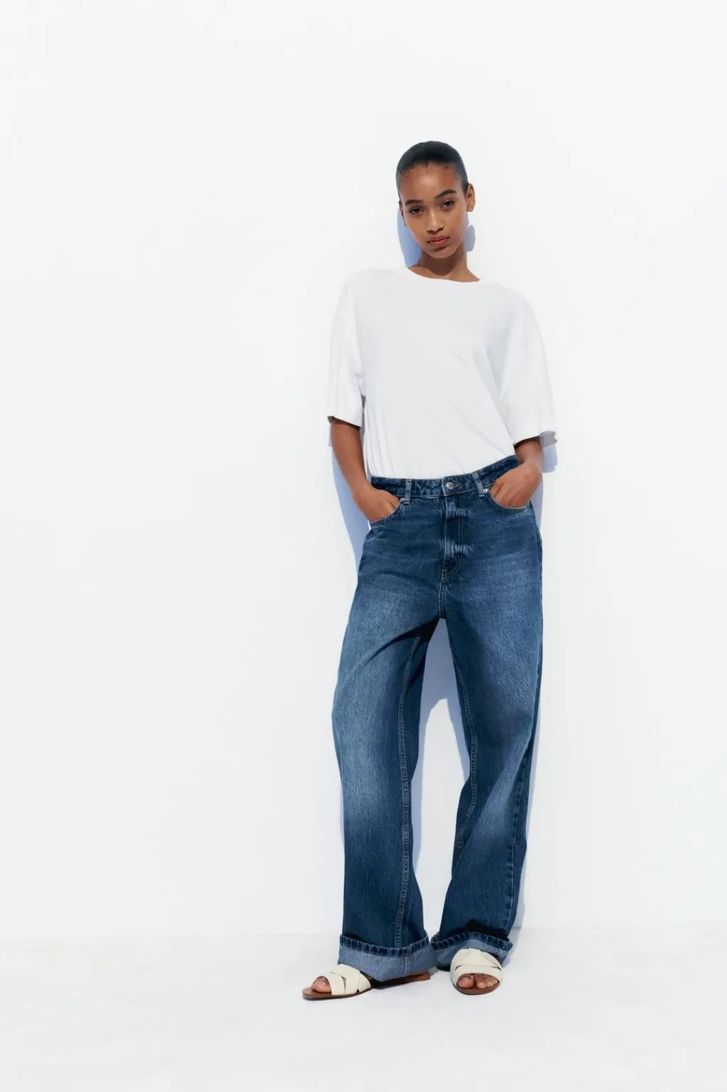 New SANDALIA PLANA CRUZADA Mujer Zapatos