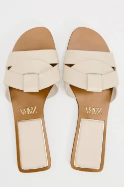 New SANDALIA PLANA CRUZADA Mujer Zapatos