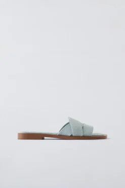 Niños ZARA 6 - 14 Años·Zapatos<SANDALIA PLANA DENIM