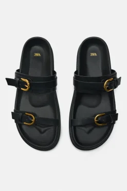 Clearance SANDALIA PLANA HEBILLAS Mujer Zapatos