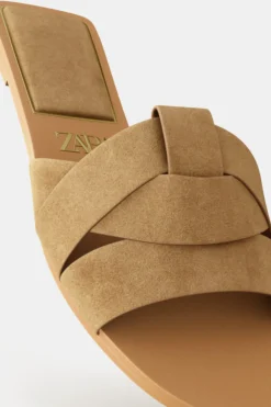 Discount SANDALIA PLANA SERRAJE CRUZADA Mujer Zapatos