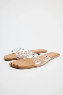 Sale SANDALIA PLANA VINILO BRILLOS Mujer Zapatos