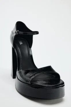 Hot SANDALIA PLATAFORMA EFECTO ACHAROLADO Mujer Zapatos