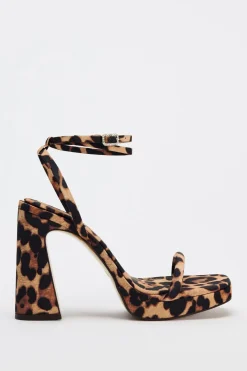 Sale SANDALIA PLATAFORMA ESTAMPADO ANIMAL Mujer Zapatos