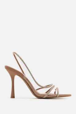 Hot SANDALIA TACÓN ALTO VINILO BRILLOS Mujer Zapatos