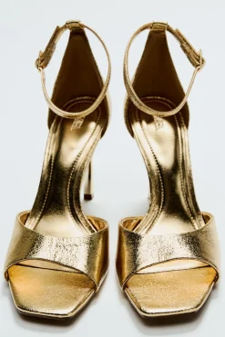 Hot SANDALIA TACÓN EFECTO METALIZADO Mujer Zapatos