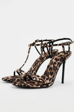 Best SANDALIA TACÓN ESTAMPADO ANIMAL Mujer Zapatos