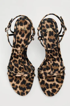 Best SANDALIA TACÓN ESTAMPADO ANIMAL Mujer Zapatos