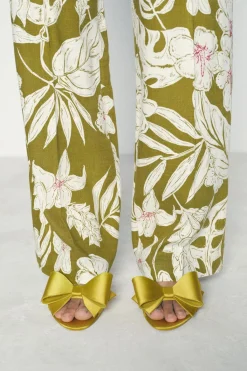 New SANDALIA TACÓN LAZO SATINADO Mujer Zapatos